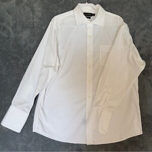 Ralph Lauren Blue Label White Dress Shirt French Cuffs Size 18 34/35